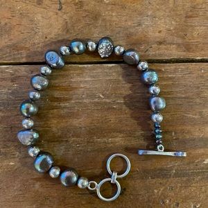 Silpada 925 silver 8 inch long bracelet; retired